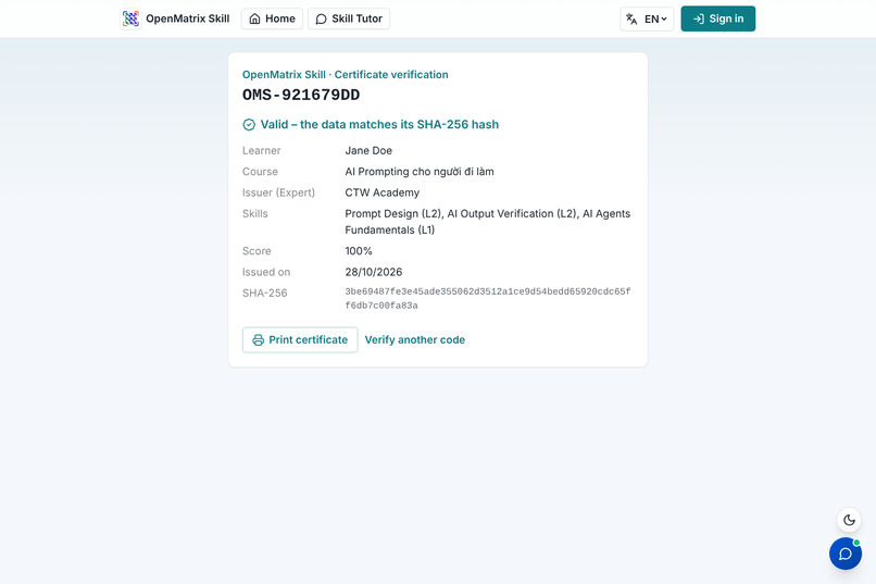 SkillTutor for OpenMatrixSkill – screenshot 4