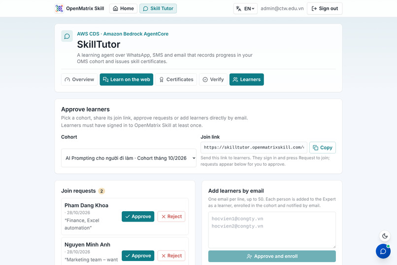 SkillTutor for OpenMatrixSkill – screenshot 5