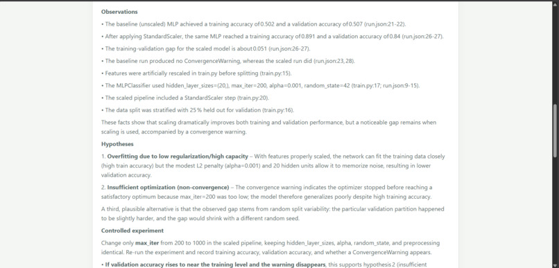 ML Experiment Investigator – screenshot 3