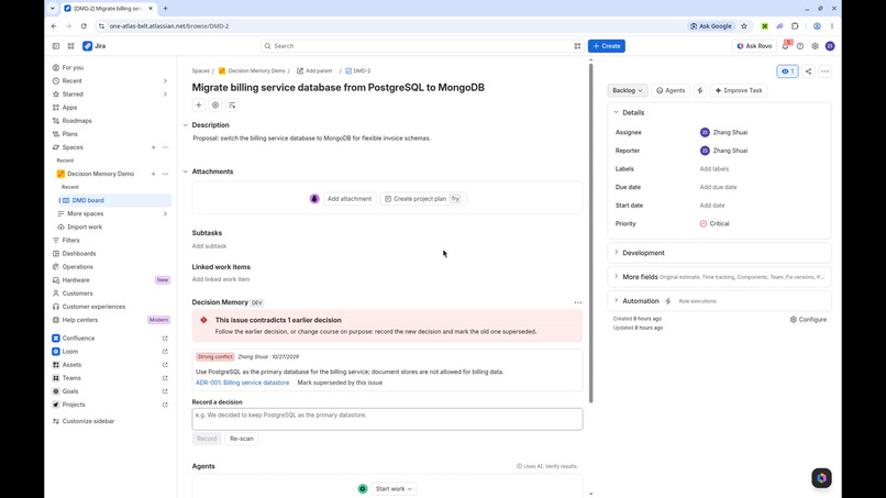 Decision Memory – screenshot 1