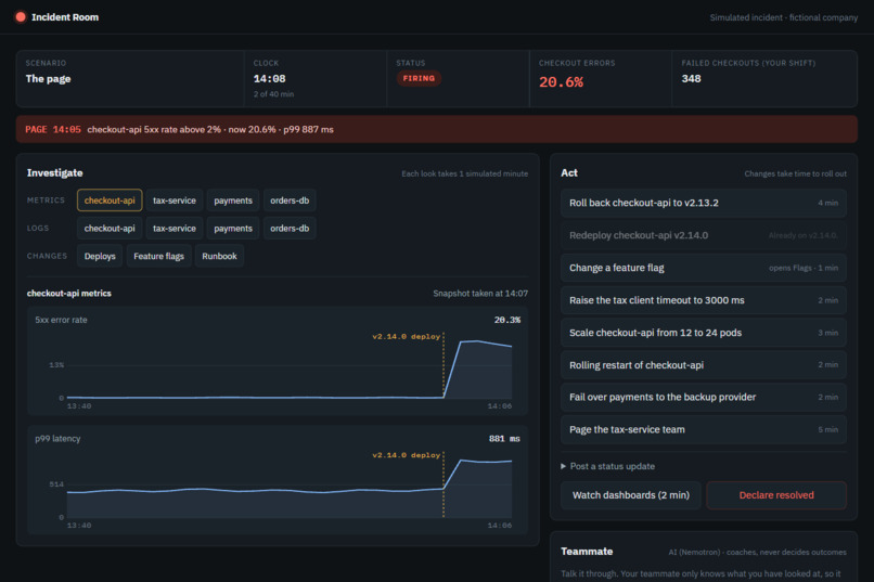 Incident Room – screenshot 1