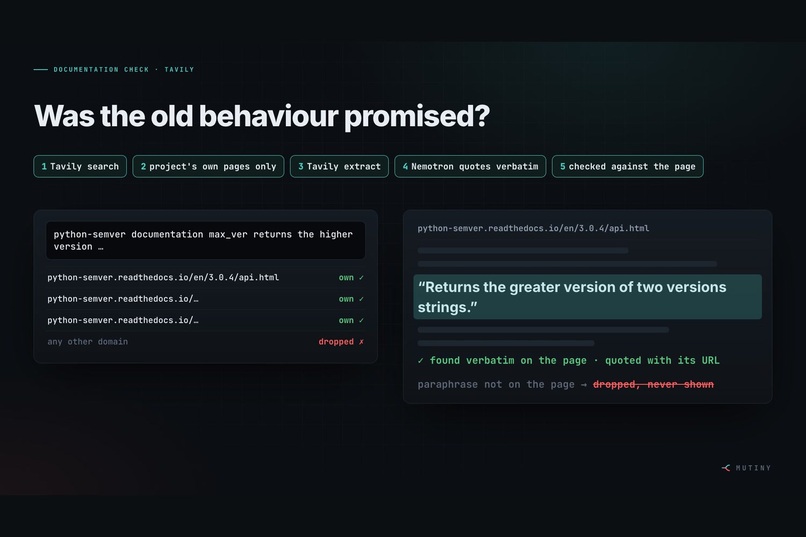 MUTINY: Don't trust the PR title. Run the code. – screenshot 9