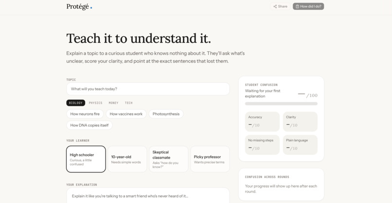 Protégé – screenshot 1