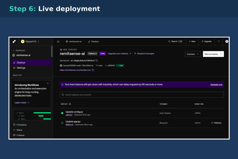 RemitSense AI – screenshot 3