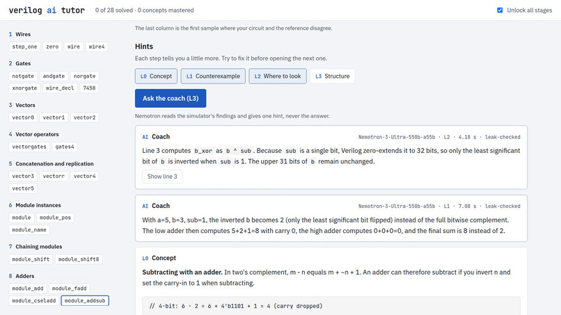 Verilog AI Tutor – screenshot 3