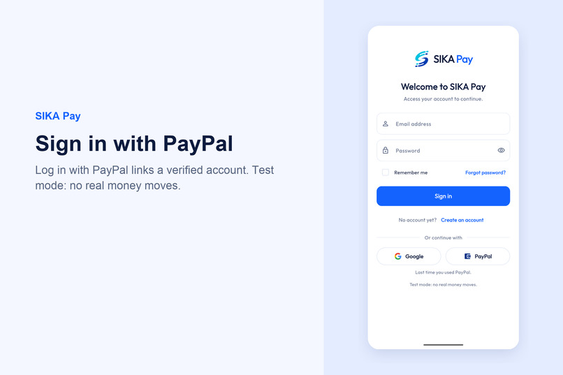 SIKA Pay – screenshot 1