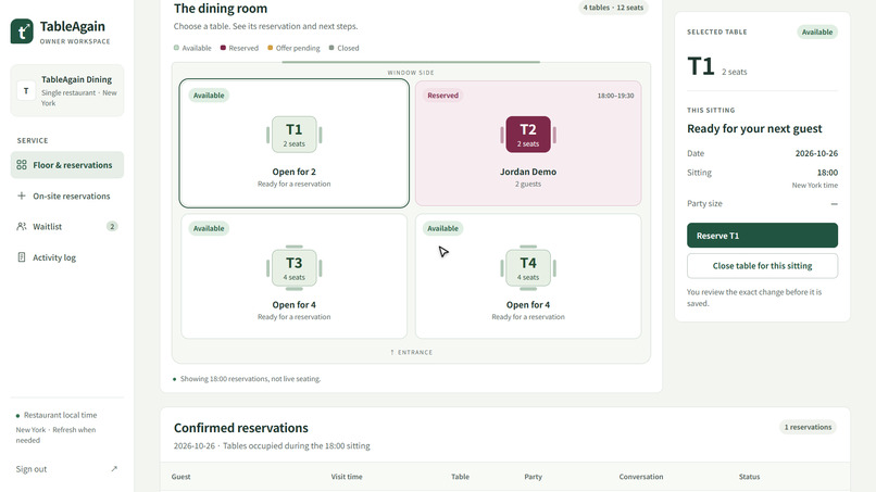 TableAgain – screenshot 1