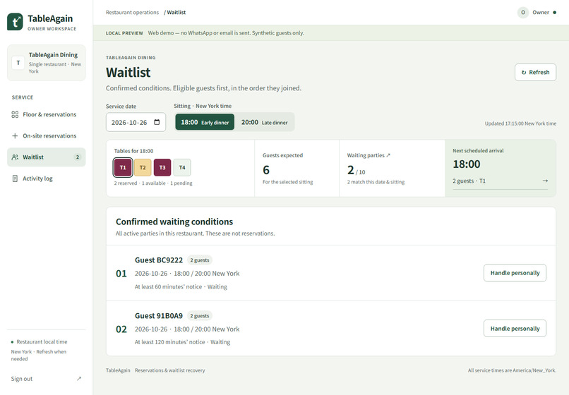 TableAgain – screenshot 2