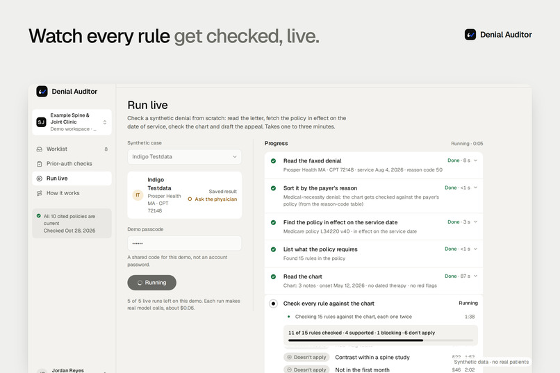 Denial Auditor – screenshot 2