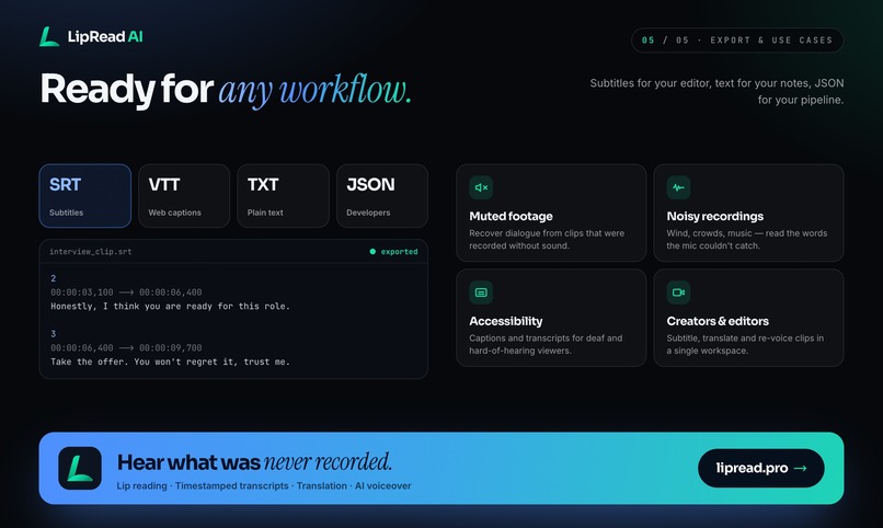 LipRead AI – screenshot 1