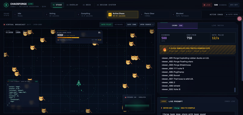 ChaosForge: Twitch Chaos Engine with OpenAI Codex – screenshot 3