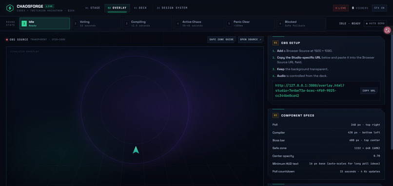 ChaosForge: Twitch Chaos Engine with OpenAI Codex – screenshot 4