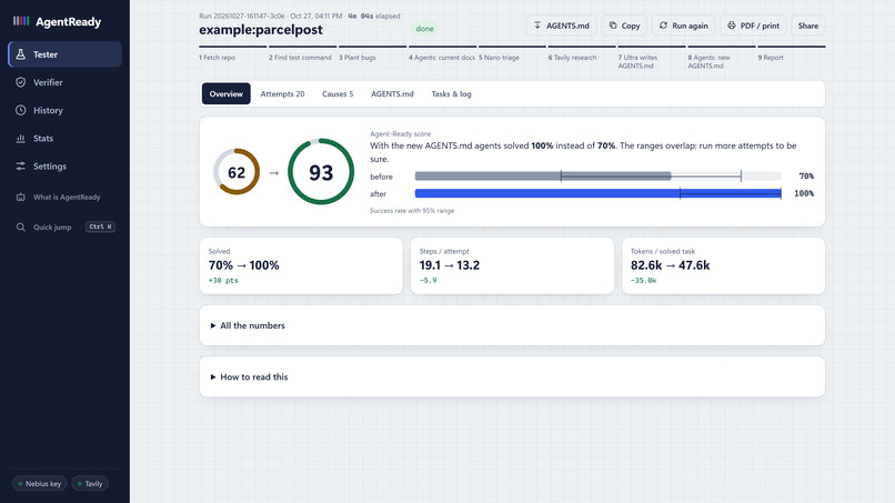 AgentReady – screenshot 1