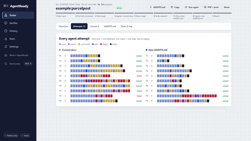 AgentReady – screenshot 2