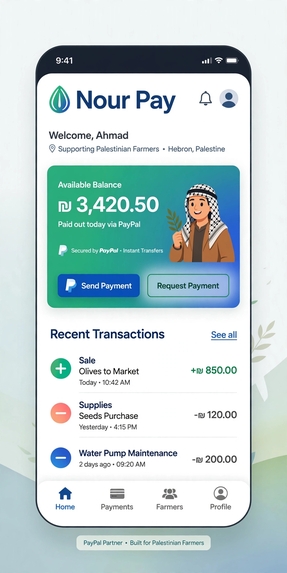 Nour Pay - AI Marketplace for Tubas Farmers – screenshot 1