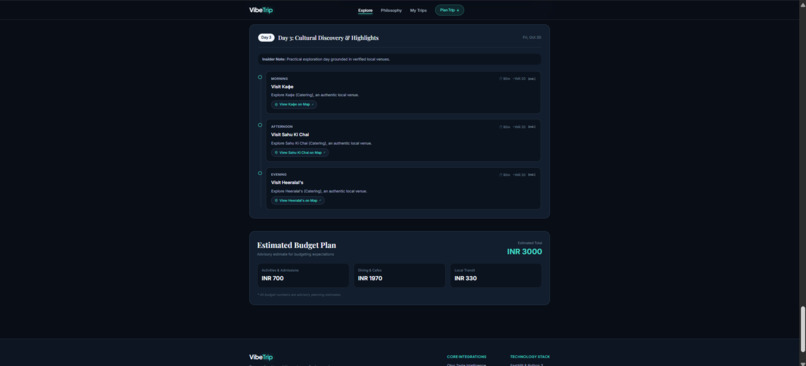 VibeTrip – screenshot 2