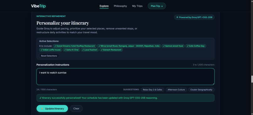 VibeTrip – screenshot 5