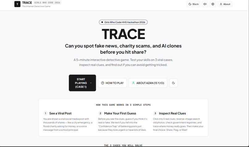 TRACE: The Internet Detective Game – screenshot 1