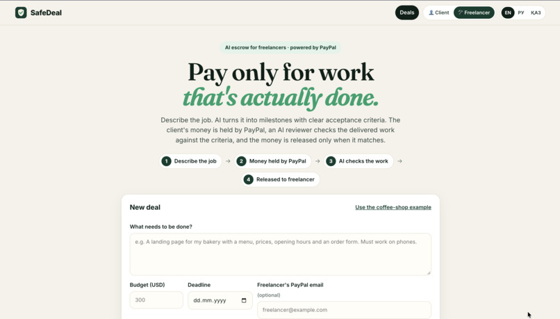 SafeDeal – screenshot 2