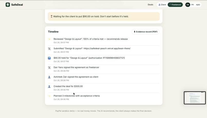 SafeDeal – screenshot 4