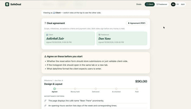 SafeDeal – screenshot 5