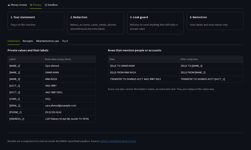 JComit – screenshot 1