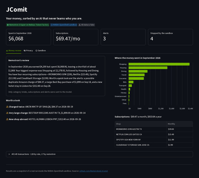 JComit – screenshot 2