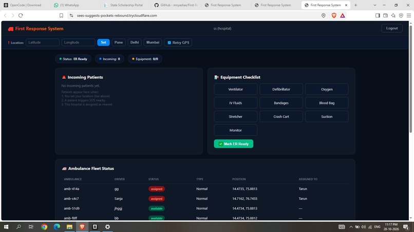 First response system  – screenshot 3