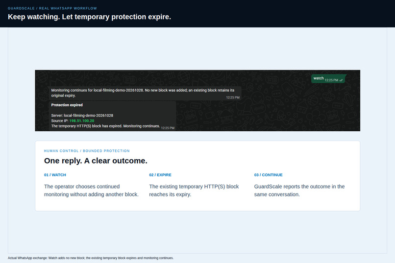 GuardScale: Your Infrastructure, One Reply Away – screenshot 2