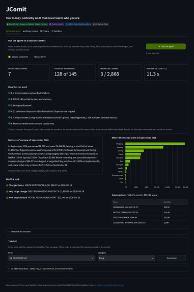 JComit – screenshot 5