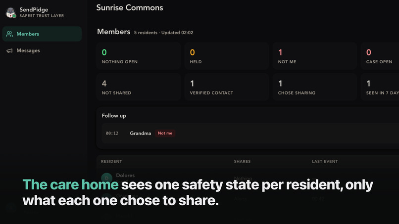 SendPidge - Trust layer against internet crime and phishing – screenshot 9