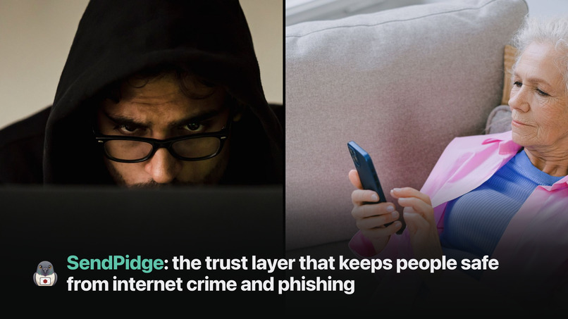 SendPidge - Trust layer against internet crime and phishing – screenshot 1
