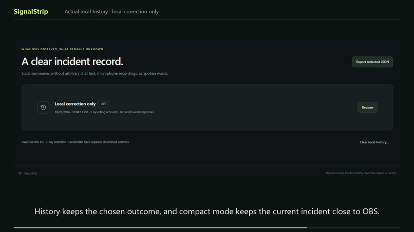 SignalStrip – screenshot 1