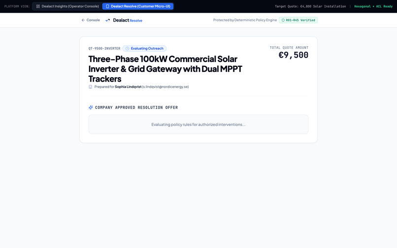 Dealact – screenshot 1