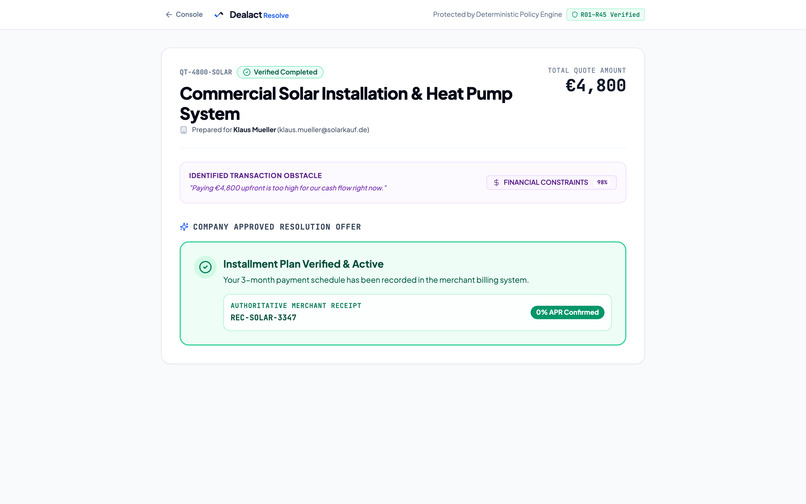 Dealact – screenshot 2