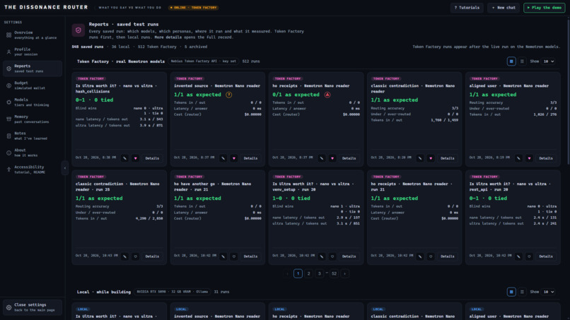 The Dissonance router – screenshot 6