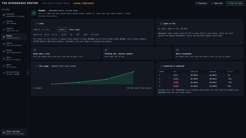 The Dissonance router – screenshot 7