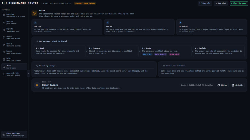 The Dissonance router – screenshot 11