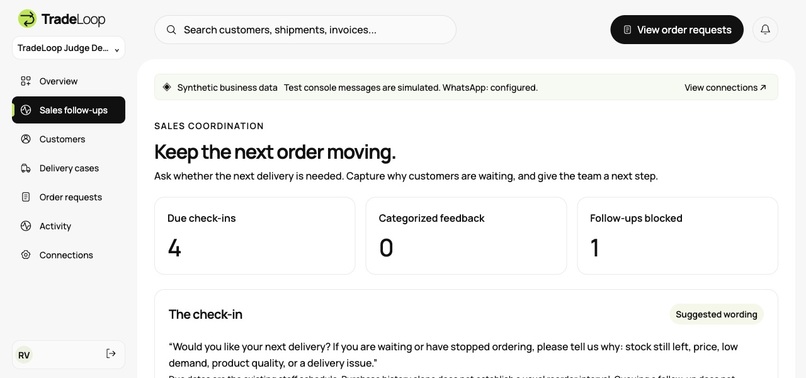 TradeLoop – screenshot 1