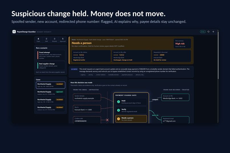 PayeeChange Guardian – screenshot 4