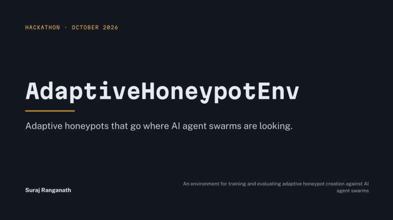 AdaptiveHoneypotEnv – screenshot 2