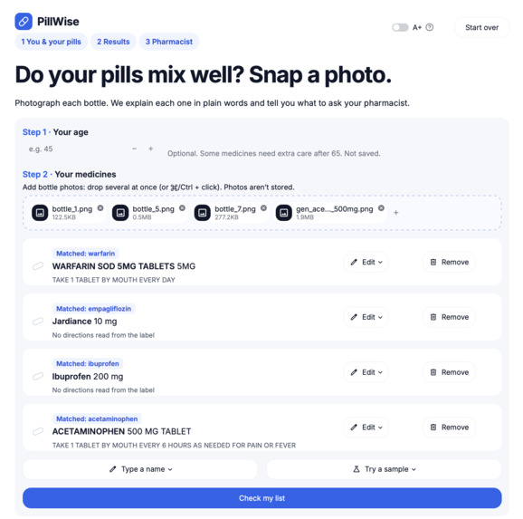 PillWise – screenshot 1