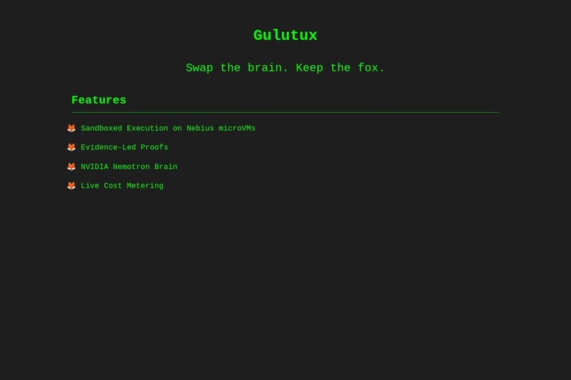 Gulutux - Multi-provider agentic coding CLI. Swap the brain – screenshot 4