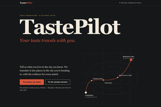 TastePilot — Taste Translation