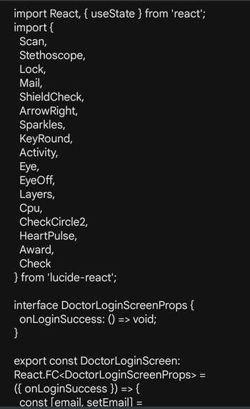 Next-gen physician intelligence ecosystem  – screenshot 1
