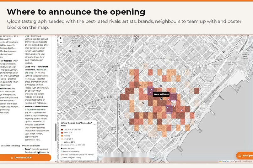 Open Here — should I open my restaurant here? – screenshot 2