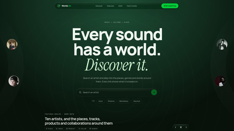 Worlds.fm – screenshot 2