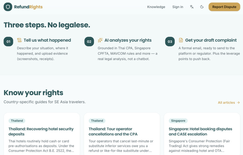 RefundRights – screenshot 7