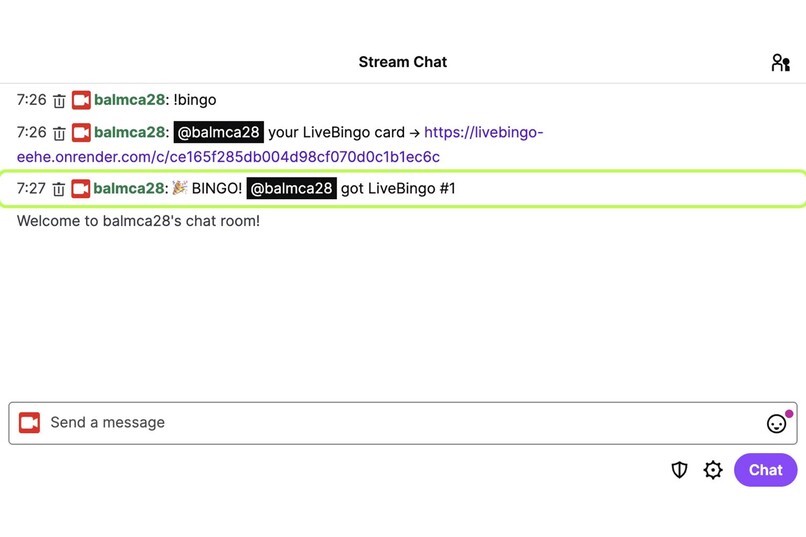 LiveBingo – screenshot 1