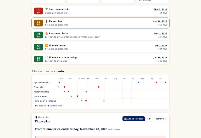Renewal Clock – screenshot 5